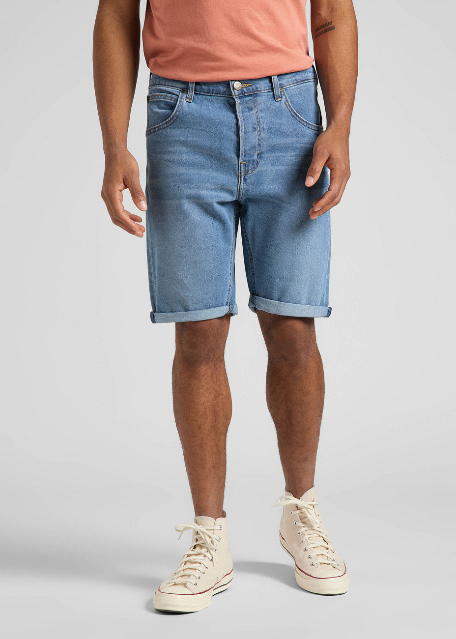 LEE 5 PKT SHORT MĘSKIE SZORTY KRÓTKIE SPODENKI JEANSOWE MID NELSON L73EMGLZ 112145566