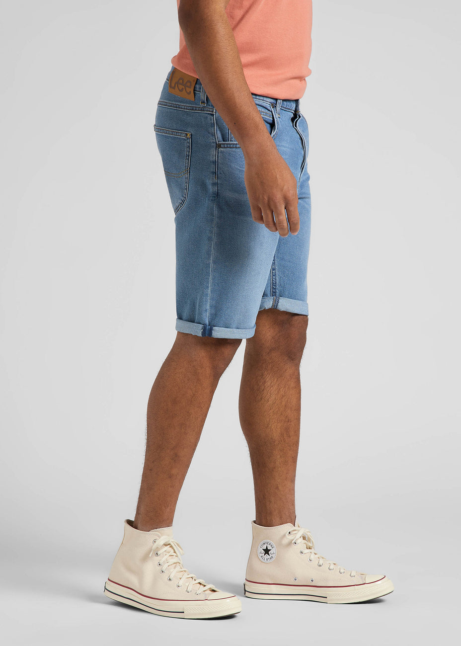 LEE 5 PKT SHORT MĘSKIE SZORTY KRÓTKIE SPODENKI JEANSOWE MID NELSON L73EMGLZ 112145566