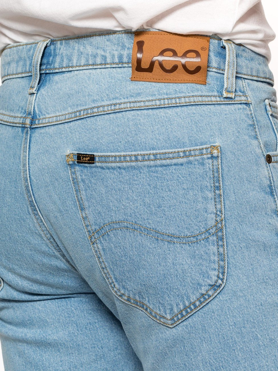 LEE 5 POCKET SHORT MĘSKIE SZORTY JEANSOWE JEANS LIGHT ALTON L73EMWJU 112120493