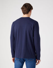 LEE AMERICANA TEE MĘSKA KOSZULKA Z DŁUGIM RĘKAWEM LONGSLEEVE NAVY 112341144 W70Q011976