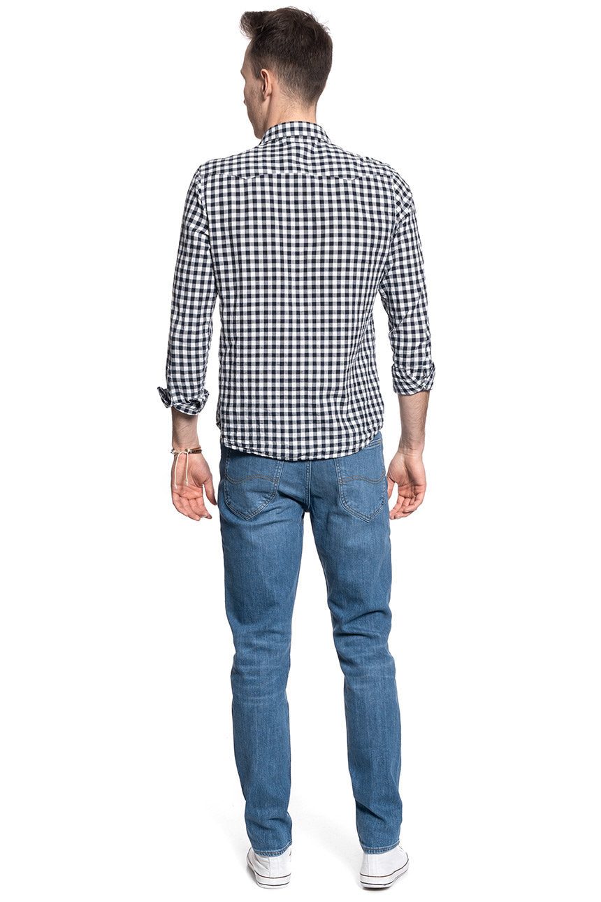LEE AUSTIN MĘSKIE SPODNIE JEANSOWE DARK FREEPORT L733PXGQ 112140805