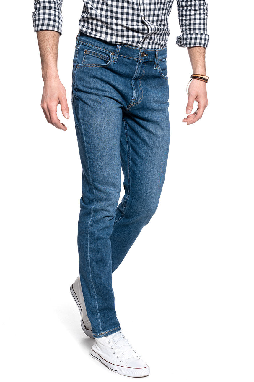 LEE AUSTIN MĘSKIE SPODNIE JEANSOWE MID WORN IN RAY L733NOWH 112119945