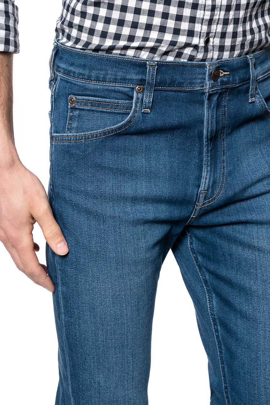 LEE AUSTIN MĘSKIE SPODNIE JEANSOWE MID WORN IN RAY L733NOWH 112119945