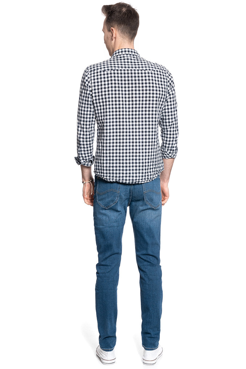 LEE AUSTIN MĘSKIE SPODNIE JEANSOWE MID WORN IN RAY L733NOWH 112119945