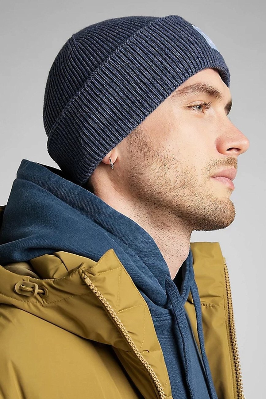 LEE BEANIE MĘSKA CZAPKA ZIMOWA LOGO PARRY BLUE LP514766 112320590