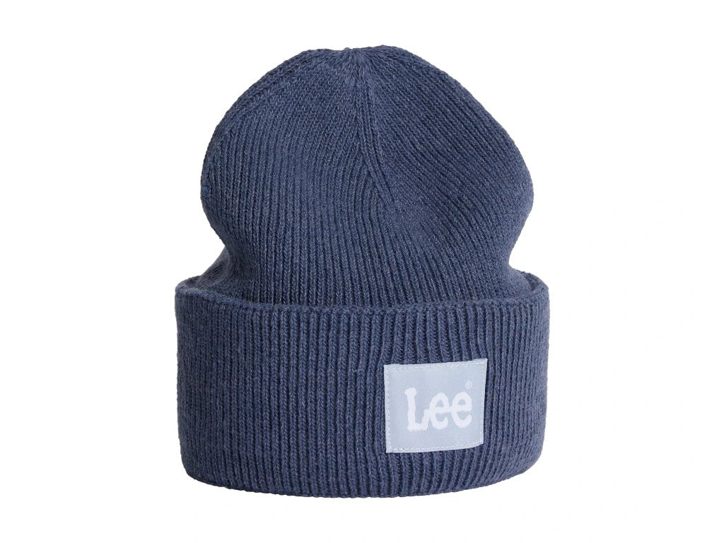 LEE BEANIE MĘSKA CZAPKA ZIMOWA LOGO PARRY BLUE LP514766 112320590