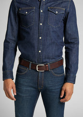 LEE BELT MĘSKI PASEK SKÓRZANY KLASYCZNY DARK BROWN LF045024 112124770