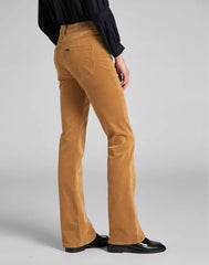 LEE BREESE BOOT DAMSKIE SPODNIE MATERIAŁOWE TOBACCO BROWN L31TMI78 112139882