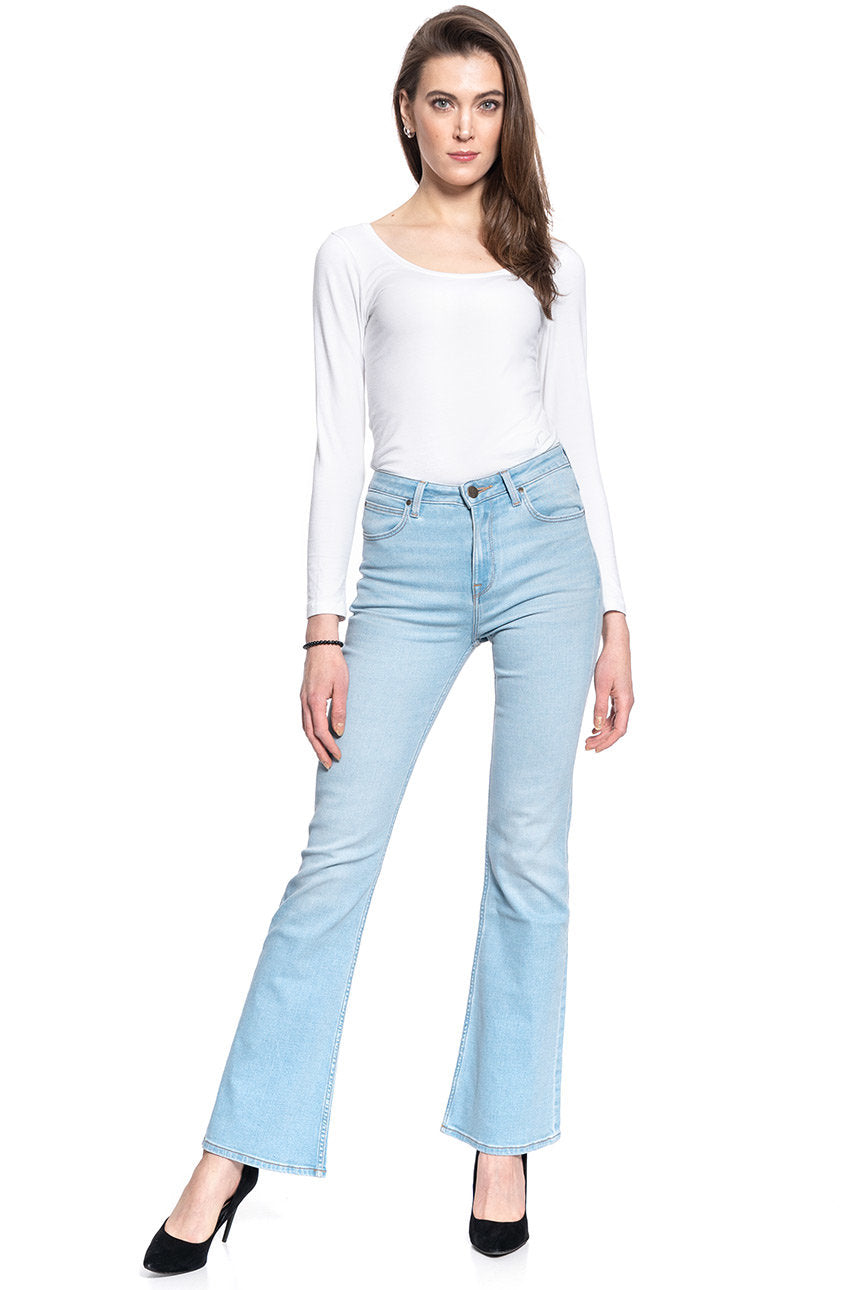 LEE BREESE DAMSKIE SPODNIE JEANSOWE BLEACHED AZUR L32YPQXL 112107754