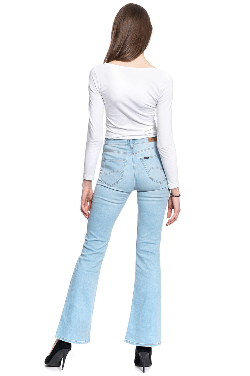 LEE BREESE DAMSKIE SPODNIE JEANSOWE BLEACHED AZUR L32YPQXL 112107754