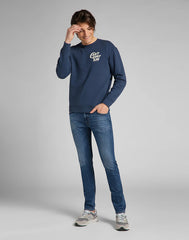 MĘSKA BLUZA LEE CAN`T BUST`EM SWS INSIGINIA BLUE L80QTJSS 112140864