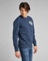 MĘSKA BLUZA LEE CAN`T BUST`EM SWS INSIGINIA BLUE L80QTJSS 112140864