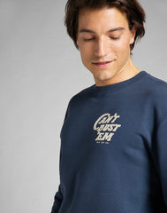 MĘSKA BLUZA LEE CAN`T BUST`EM SWS INSIGINIA BLUE L80QTJSS 112140864