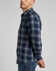 LEE CLEAN WESTERN MĘSKA KOSZULA W KRATĘ ANTHEM BLUE L66RDH21 112322655