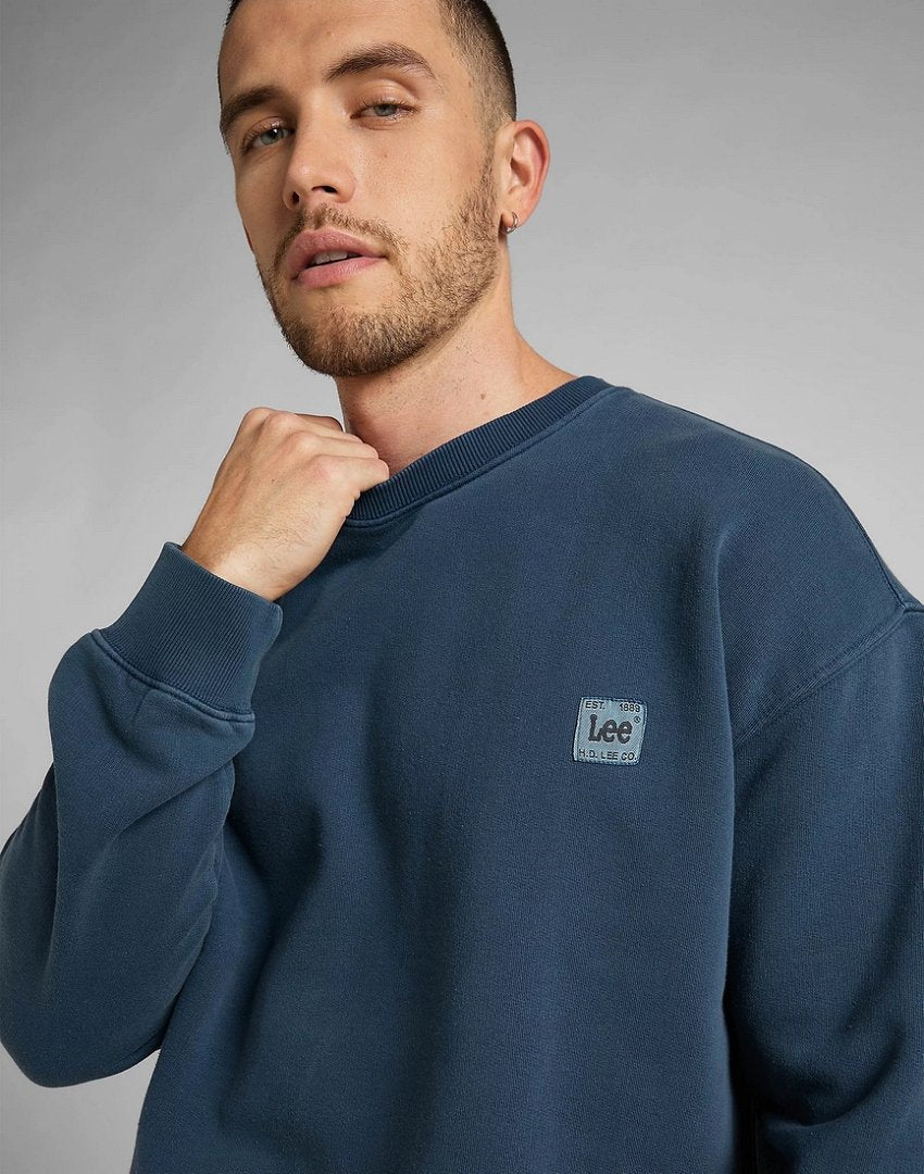 LEE CORE LOOSE SWS MĘSKA BLUZA KLASYCZNA LOGO L84VTJ54 112322621