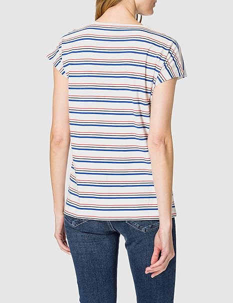 LEE DAMSKA KOSZULKA Z KRÓTKIM RĘKAWEM CAP SLEEVE TEE SUMMER BLUE L41FJXNJ 112108936