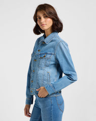 LEE DAMSKA KURTKA JEANSOWA LEE RIDER JACKET BLENDING OUT 112364112