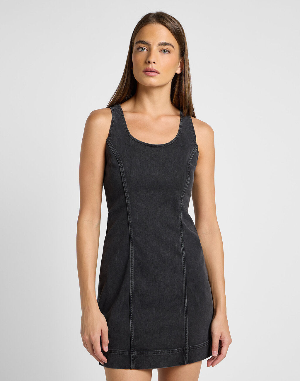 LEE DAMSKA SUKIENKA JEANSOWA FOREVERFIT DRESS BLACK AVEY 112355124 LI66017916