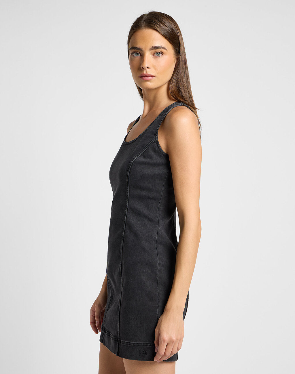 LEE DAMSKA SUKIENKA JEANSOWA FOREVERFIT DRESS BLACK AVEY 112355124 LI66017916