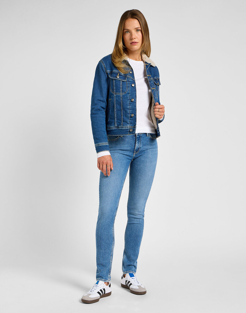 Lee Damskie Spodnie Jeansowe Elly Holding Back 112355239 L305016270