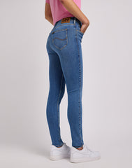 Damskie Spodnie Jeansowe Lee Foreverfit Indigo Springs 112348936 L32S007972