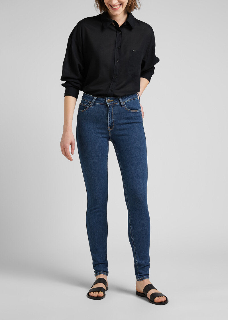 Damskie Spodnie Jeansowe Lee ForeverFit Clean Riley L32SOVWD 112145053