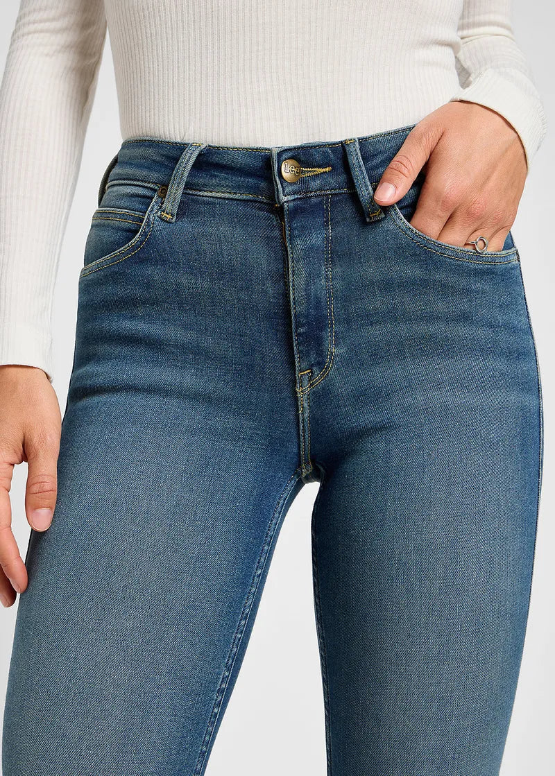 Damskie Spodnie Jeansowe Lee ForeverFit Indigo Tea 112355539
