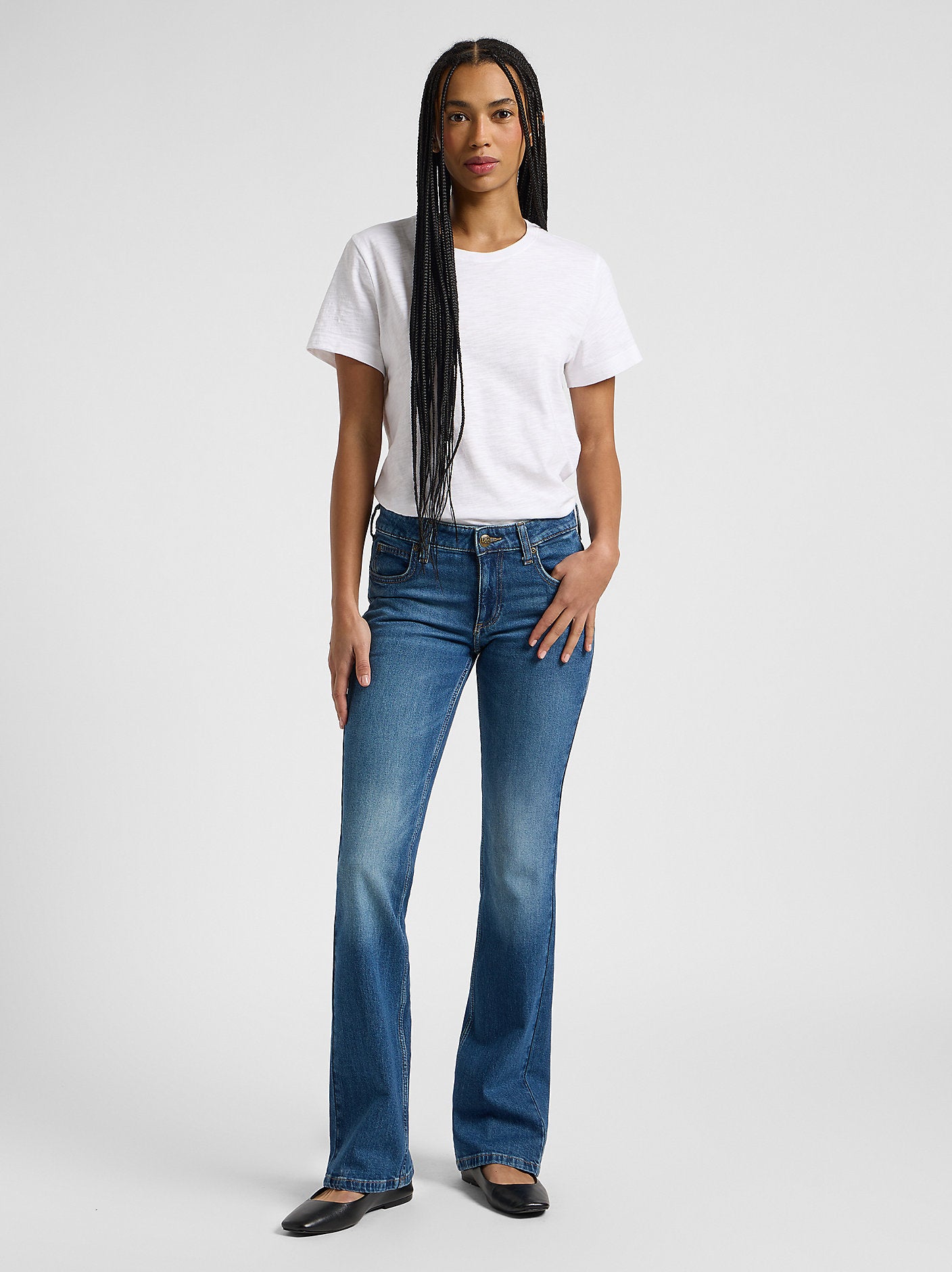 LEE DAMSKIE SPODNIE JEANSOWE LEE JESSICA HIGHER CLIMB 112367527