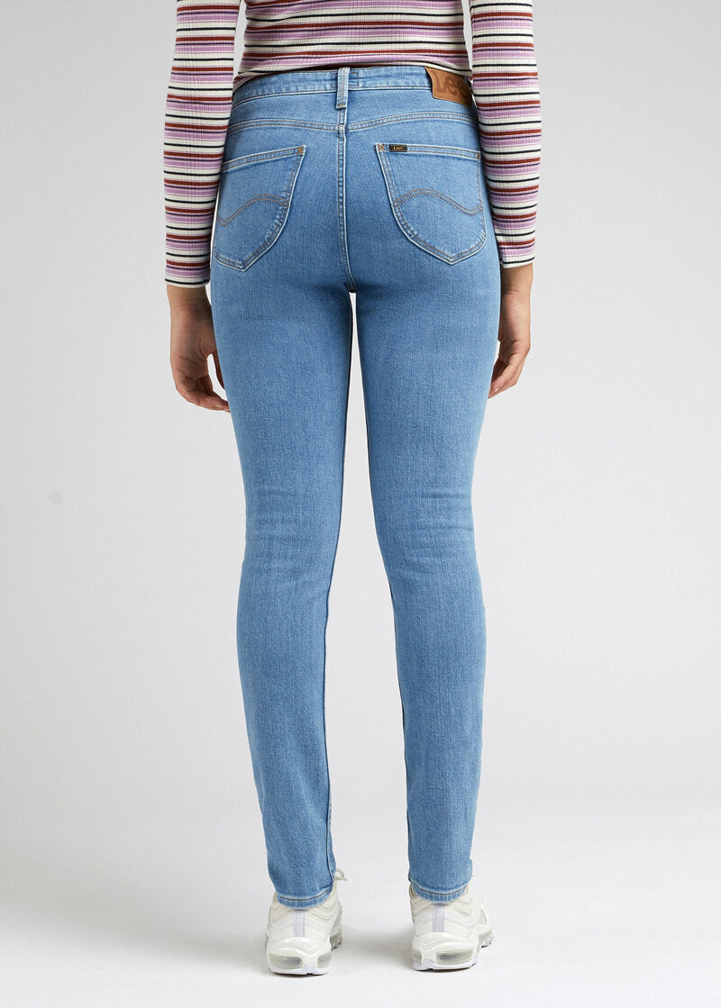Damskie Spodnie Jeansowe Lee Scarlett High Just a Breese L626FAB38 112328321