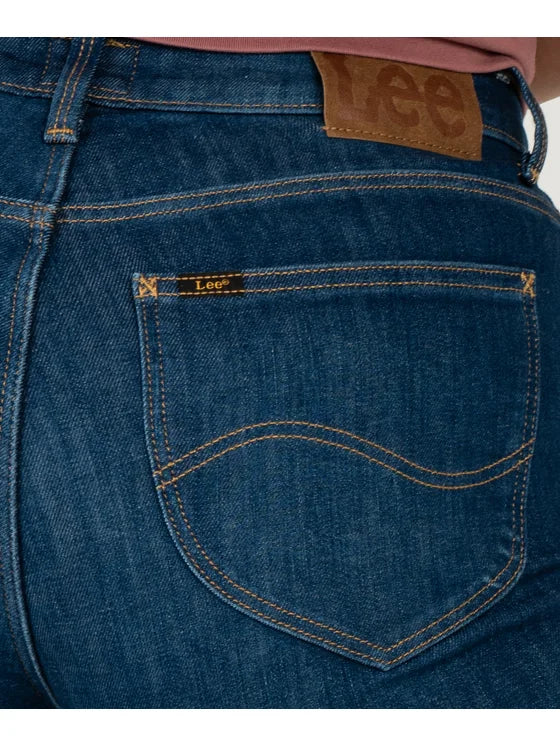 Damskie Spodnie Jeansowe Lee Scarlett High Night Sky L626GUD38 112338320