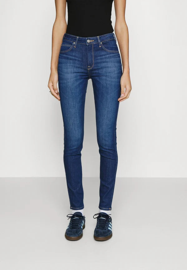 Damskie Spodnie Jeansowe Lee Scarlett High Night Sky L626GUD38 112338320