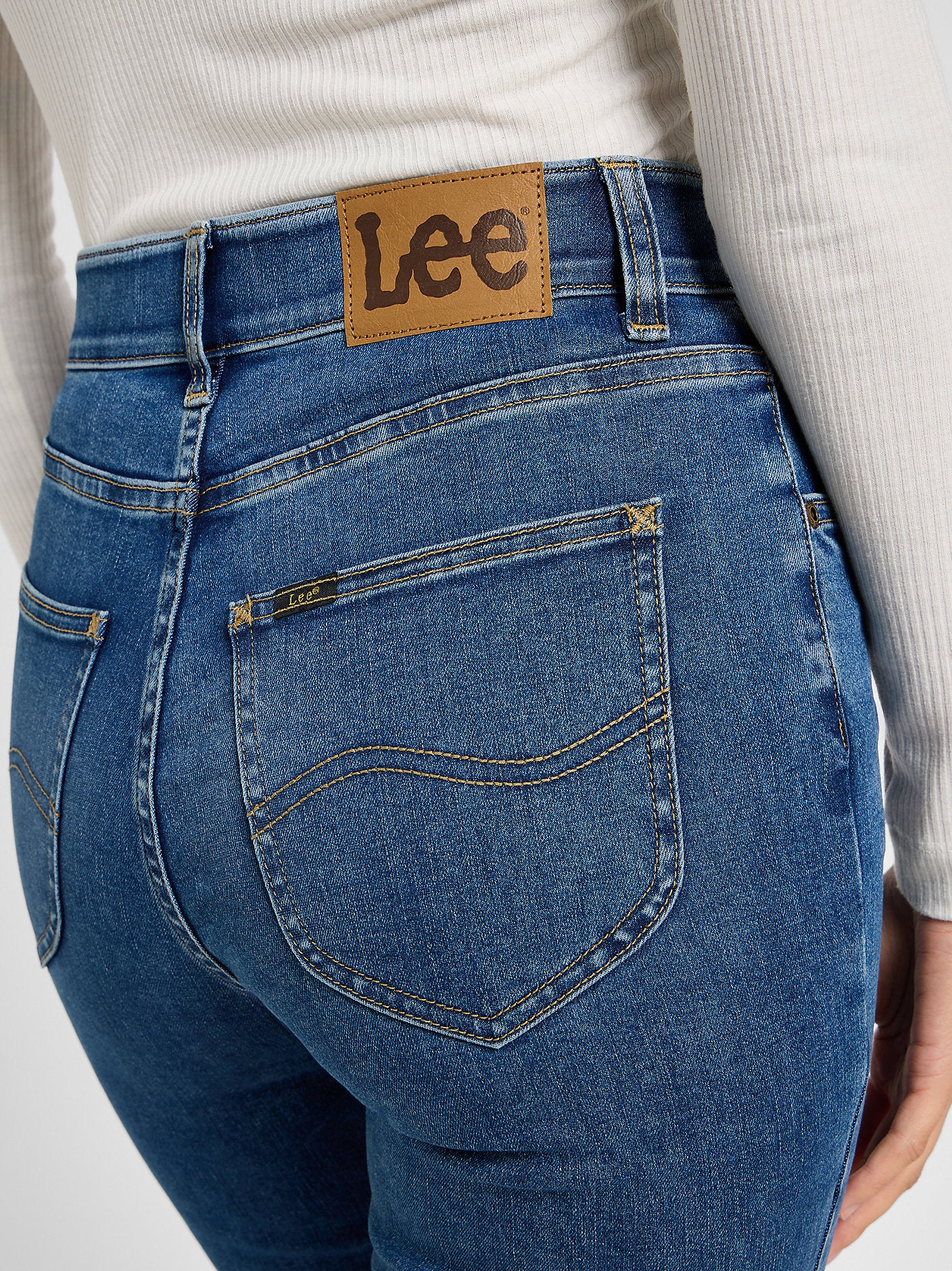 Damskie Spodnie Jeansowe Lee ULC Skinny Blue Format 112357956