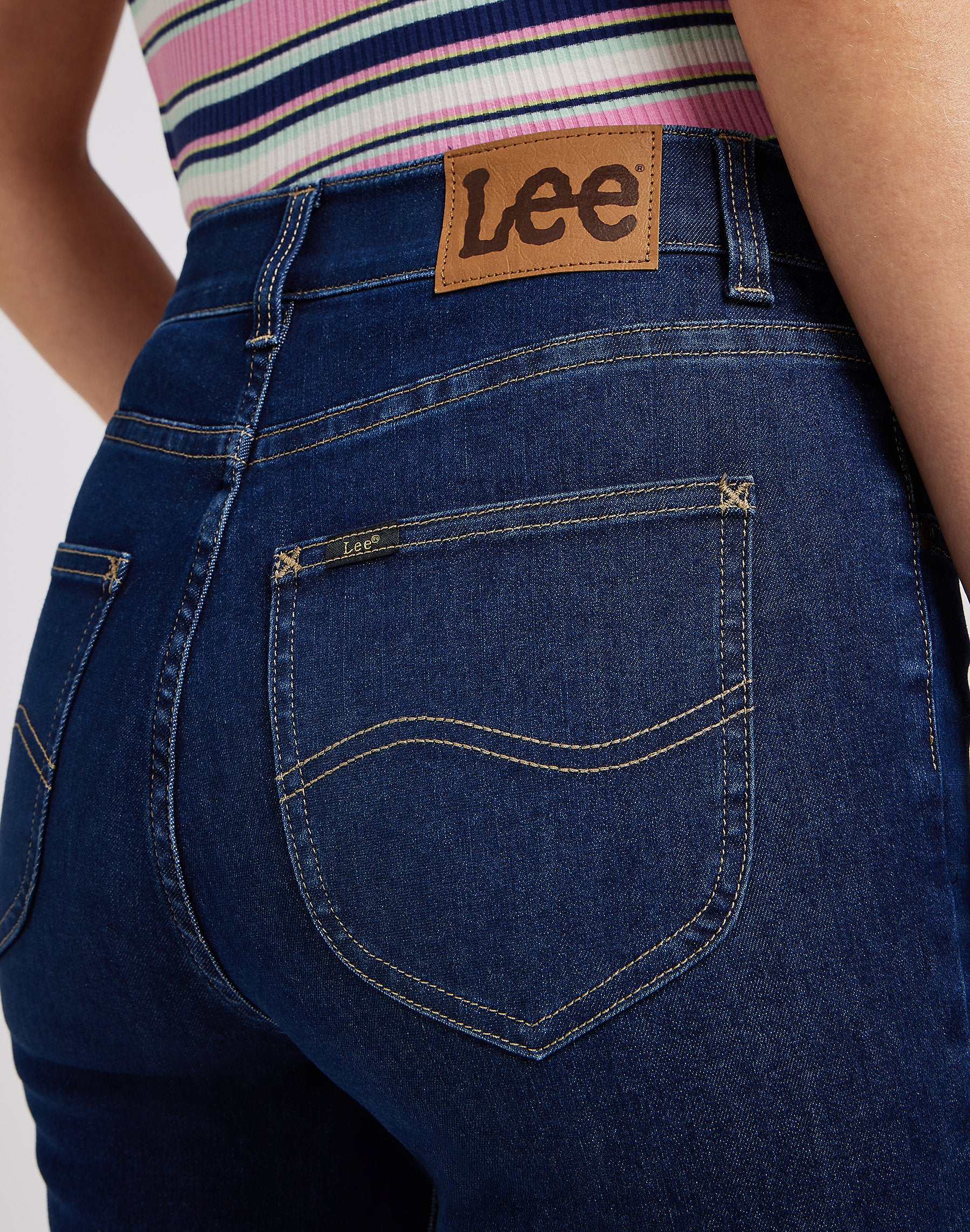 Damskie Spodnie Jeansowe Lee Ulc Skinny Deepest Dark 112351235 L35v016198