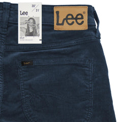 LEE DAMSKIE SPODNIE SZTRUKOSWE ELLY Bering Sea Blue L305LO61 112106099