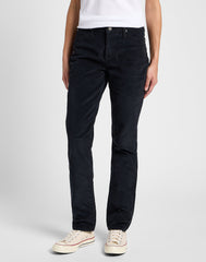 Damskie Spodnie Sztruksowe Lee Marion Straight Unionall Black 112359984 L301016299