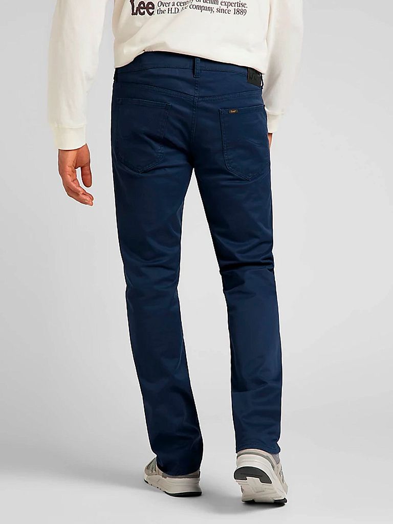 Lee Daren Zip Fly Męskie Spodnie Jeansowe Black Iris L707AW11 112321588