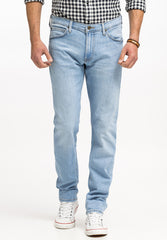 Lee Daren Zip Fly Męskie Spodnie Jeansowe Blue Sky Light L707ICC25 112331697