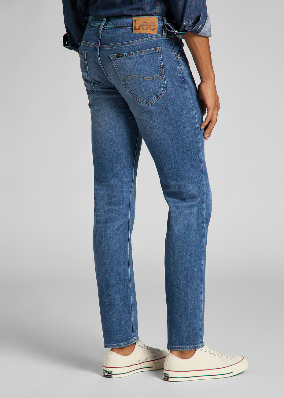 LEE DAREN ZIP FLY MĘSKIE SPODNIE JEANSOWE JEANSY DŻINSY DARK FREEPORT L707PXGQ 112140688
