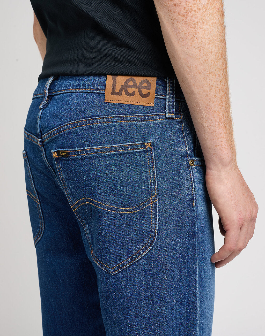 Lee Daren Zip Fly Męskie Spodnie Jeansowe Jeansy Dżinsy Dark Skye 112350159 L707016189