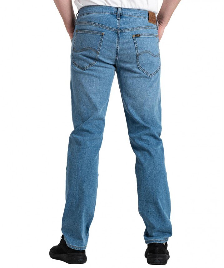 Lee Daren Zip Fly Męskie Spodnie Jeansowe Fresh Mid Worn In L707SQC50 112328807