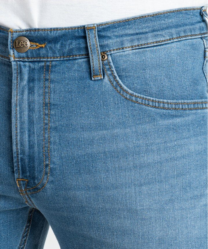 Lee Daren Zip Fly Męskie Spodnie Jeansowe Fresh Mid Worn In L707SQC50 112328807