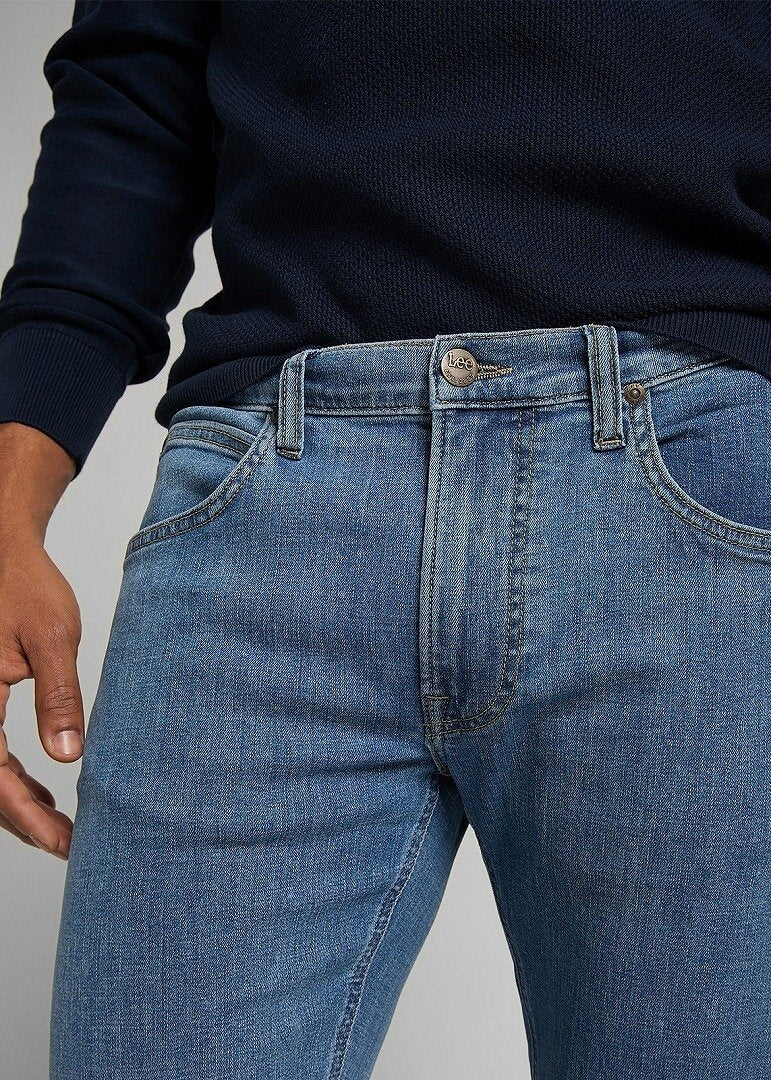 LEE DAREN ZIP FLY MĘSKIE SPODNIE JEANSOWE JEANSY LIGHT STONE L707NL66 112118291