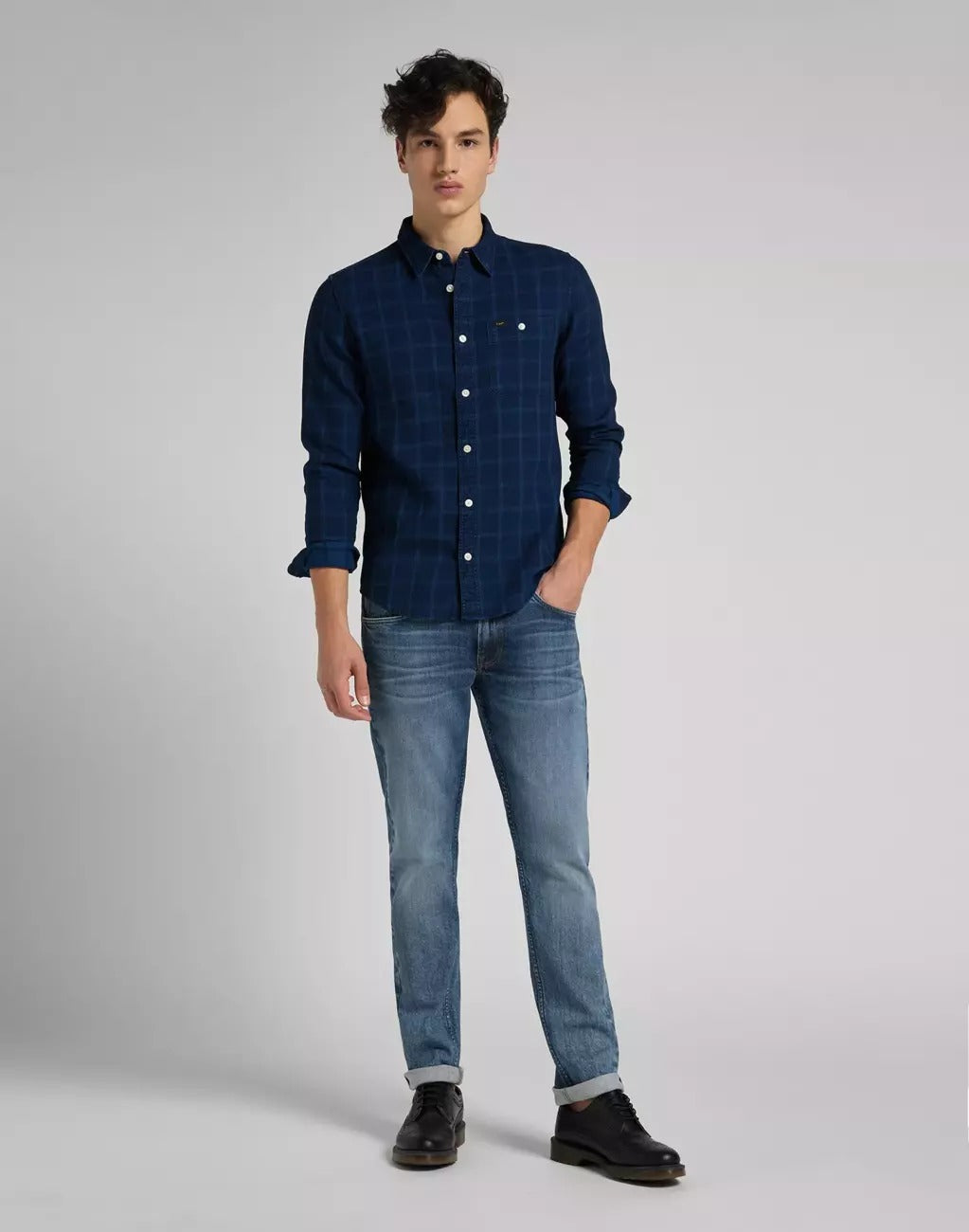 LEE DAREN ZIP FLY MĘSKIE SPODNIE JEANSOWE JEANSY MID SIDNEY L707FCNU 112118118