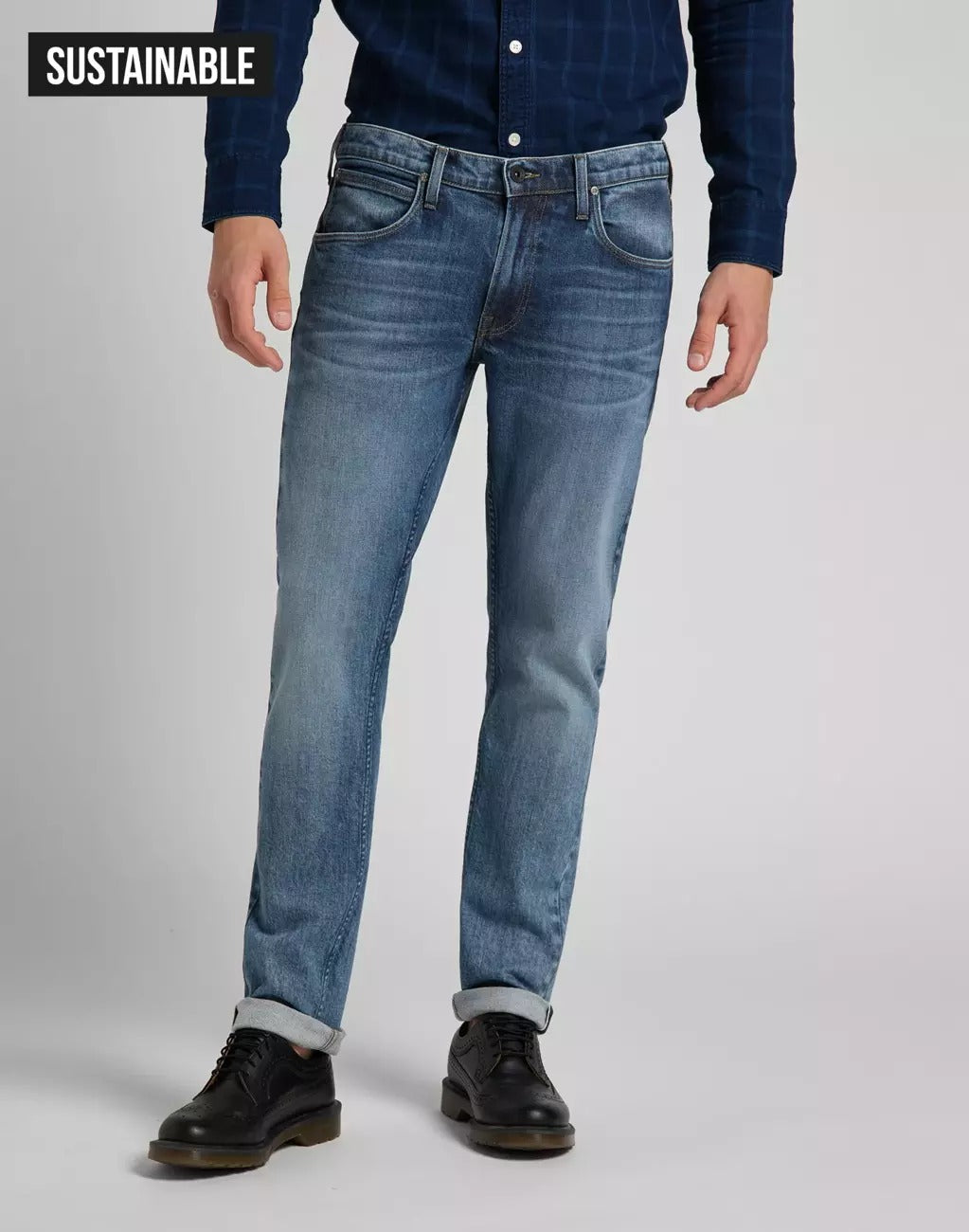 LEE DAREN ZIP FLY MĘSKIE SPODNIE JEANSOWE JEANSY MID SIDNEY L707FCNU 112118118
