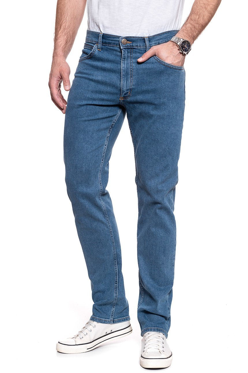 LEE DAREN ZIP FLY MĘSKIE SPODNIE JEANSOWE MID STONE L707SQ44 112142543