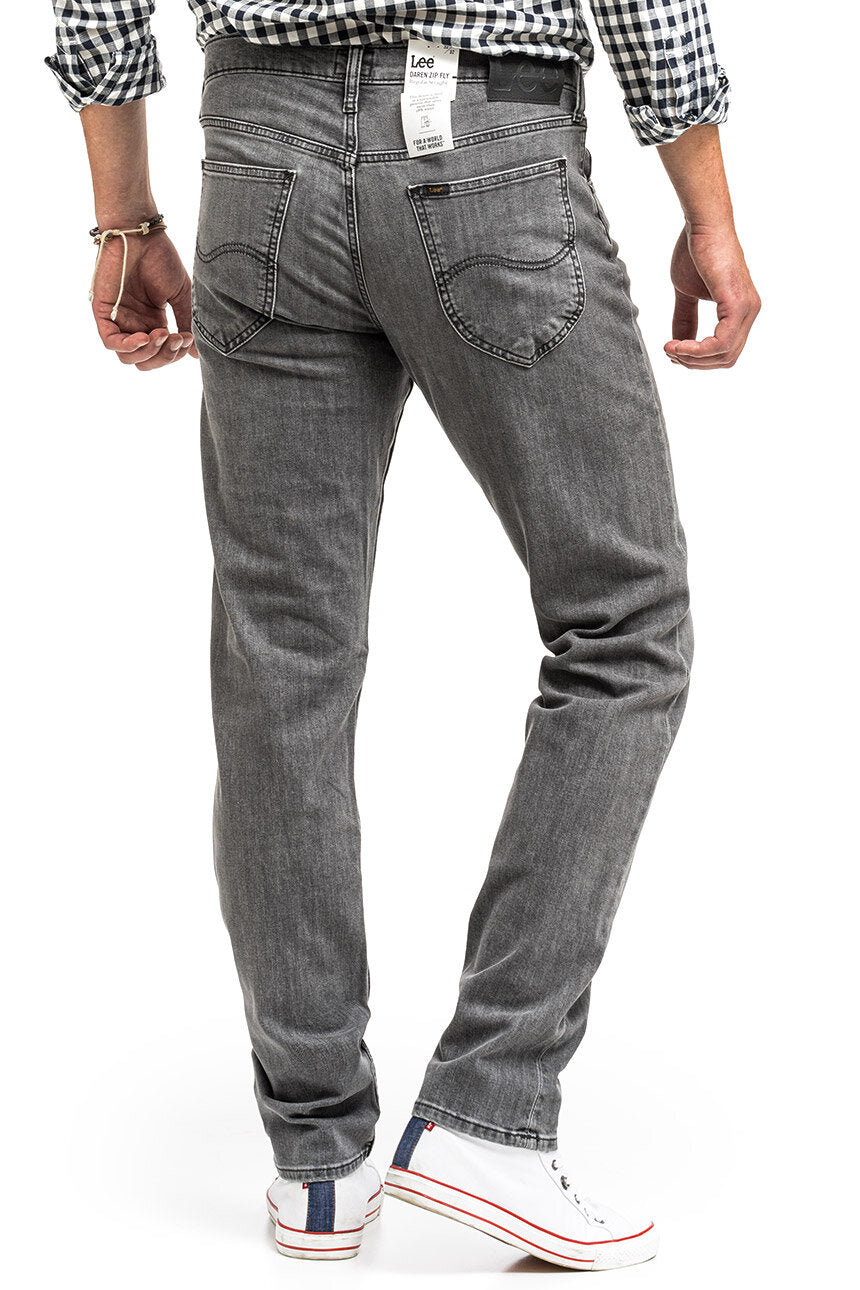 LEE DAREN ZIP FLY MĘSKIE SPODNIE JEANSOWE MID WORN WALKER L707PZCL 112145469