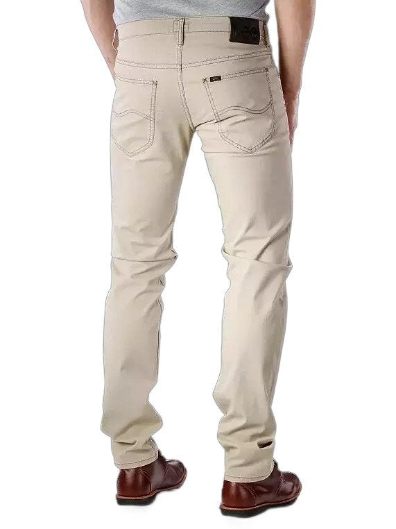 LEE DAREN ZIP FLY MĘSKIE SPODNIE MATERIAŁOWE BEIGE L707SC76 112118441