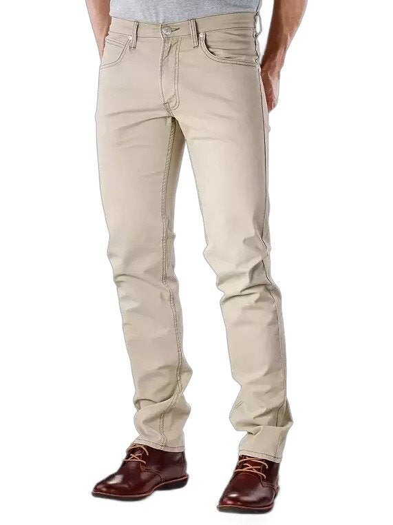 LEE DAREN ZIP FLY MĘSKIE SPODNIE MATERIAŁOWE BEIGE L707SC76 112118441