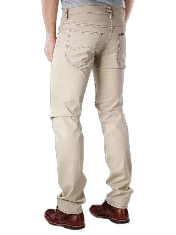 LEE DAREN ZIP FLY MĘSKIE SPODNIE MATERIAŁOWE BEIGE L707SC76 112118441