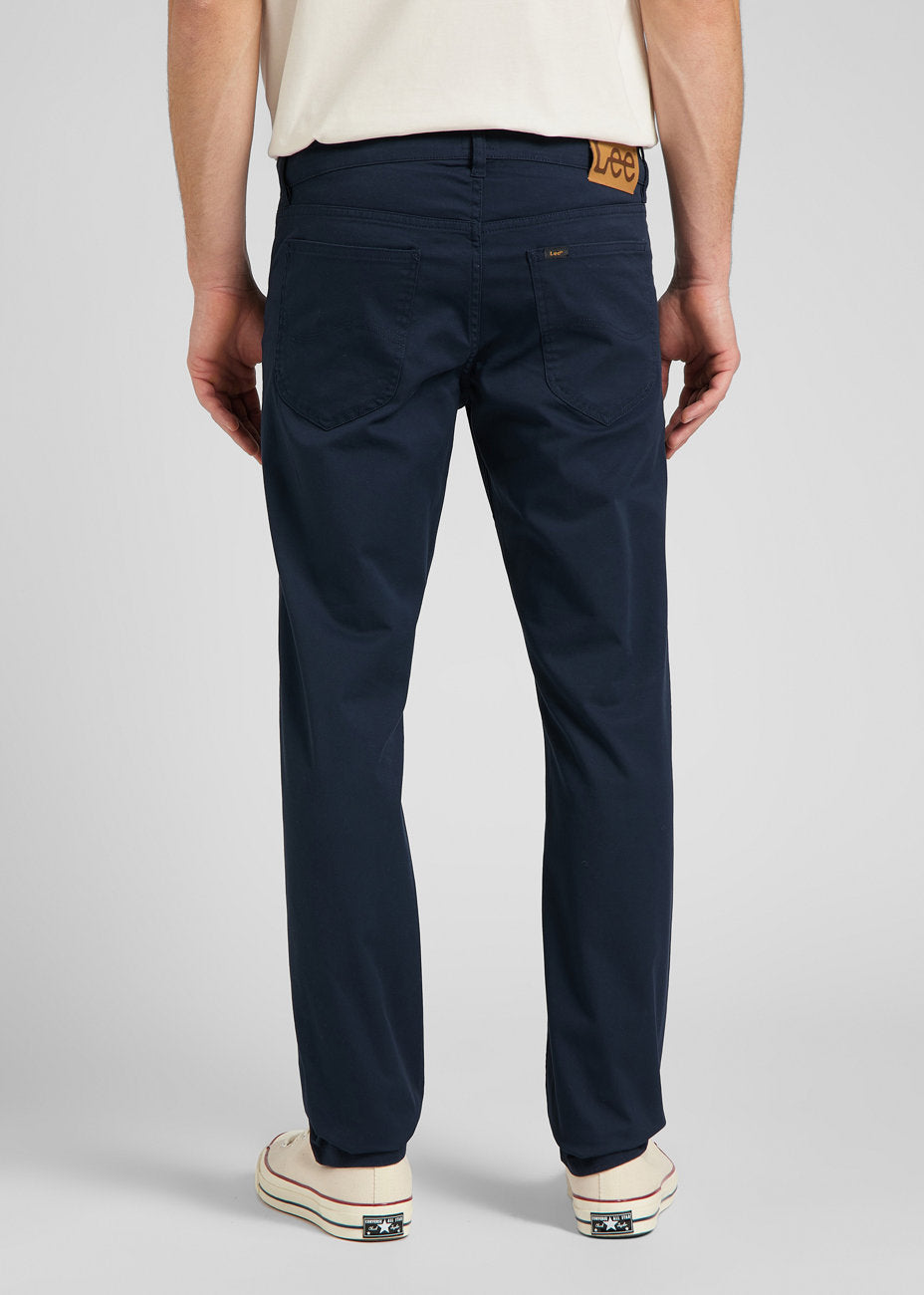 LEE DAREN ZIP FLY MĘSKIE SPODNIE MATERIAŁOWE DEEP NAVY L707TY64 112145476